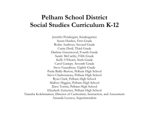 Pelham School District Social Studies Curriculum K-12