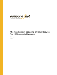 The Headache of Managing an Email Service: Top