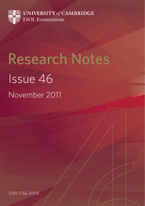 Research Notes 46 - Cambridge English