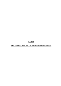 PART 6 PREAMBLES AND METHODS OF MEASUREMENTS