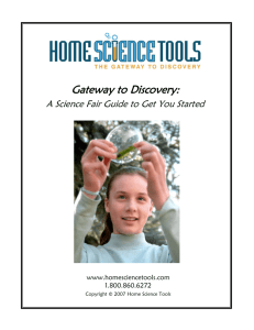 Science Fair Project Guide for First-Timers