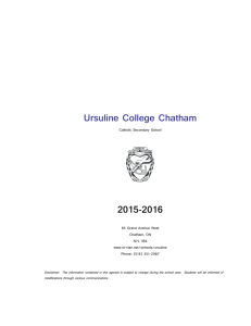 Ursuline College Chatham Catholic Secondary School