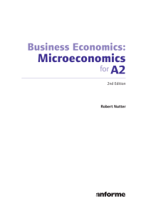 Business Economics: Microeconomics forA2