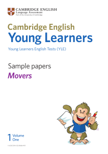 YLE - Movers Sample Papers Vol. 1
