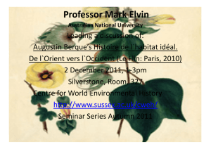 CWEH seminar series, Autumn term 2011 part 2