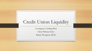 Credit Union Liquidity