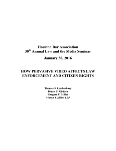 How Pervasive Video Affects Law Enforcement and Citizen Rights