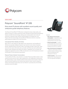 SoundPoint IP 335 Data Sheet
