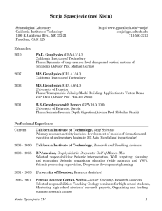Curriculum Vitae - California Institute of Technology