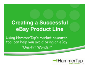 Creating a Successful eBay Product Line
