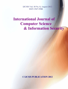 International Journal of Computer Science & Information