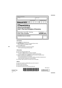 paper - A level chemistry