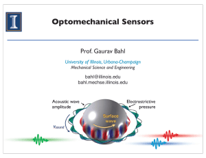 Optomechanical Sensors