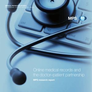 Online medical records and the doctor–patient partnership