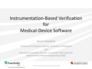 Instrumentation-Based Verification for Medical
