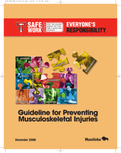 Guideline for Preventing Musculoskeletal Injuries