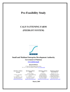 Pre-Feasibility Study - Technology for Agriculture