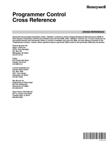 70-8313—02 - Programmer Control Cross Reference