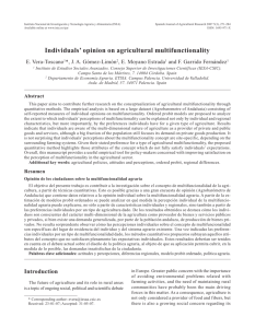 Individuals' opinion on agricultural multifunctionality - digital