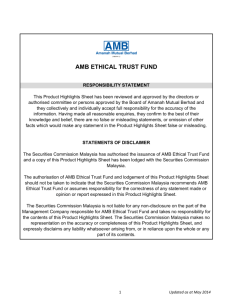 amb ethical trust fund