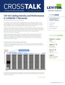 CAT 6A Cabling Density and Performance in