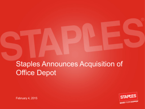 Staples Announces Acquisition of Office Depot