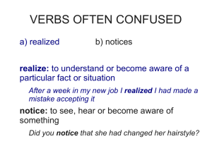 Verbs often confused