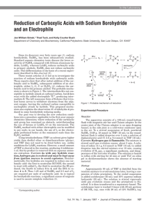 Reduction of Carboxylic Acids with Sodium Borohydride and an
