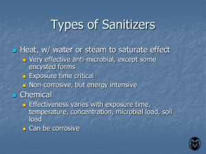 Types of Sanitizers
