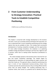 2 From Customer Understanding to Strategy Innovation
