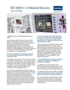 IEC 60601-1-2 Medical Devices: Top 16 FAQs