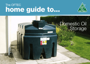 OFTEC Home Guide to Domestic Oil Storage