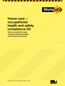Home care – occupational health and safety