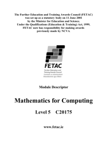 Mathematics for Computing