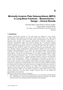 Minimally Invasive Plate Osteosynthesis (MIPO) in Long Bone