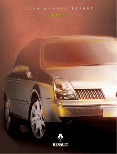 Renault - 2000 Annual Report Summary