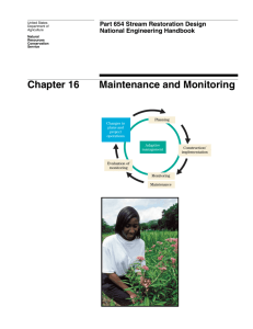 Chapter 16--Maintenance and Monitoring - NRCS