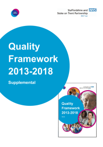 Quality Framework Supplemental - Staffordshire and Stoke-On