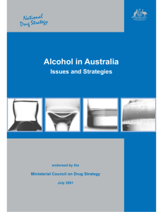 Alcohol in Australia: Issues and Strategies