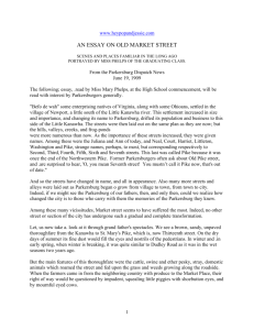 an essay on old market street