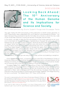 Looking Back Ahead: The 10th Anniversary of the Human Genome