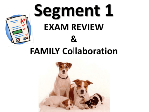 EXAM REVIEW & FAMILY Collaboration