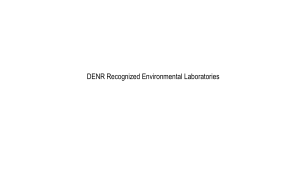 DENR Recognized Environmental Laboratories