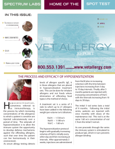 vet allergy - Spectrum Labs