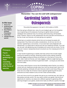 Gardening Safely with Osteoporosis