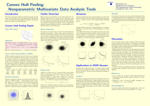 Introduction Convex Hull Peeling Depth Outlier Detection Skewness