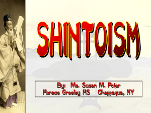 Shintoism - Reeves' History Page
