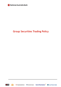 Group Securities Trading Policy