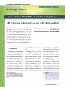 LTE-Advanced as Further Evolution of LTE for Smart Life