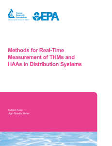 Methods for Real-Time Measurement of THMs and HAAs in
